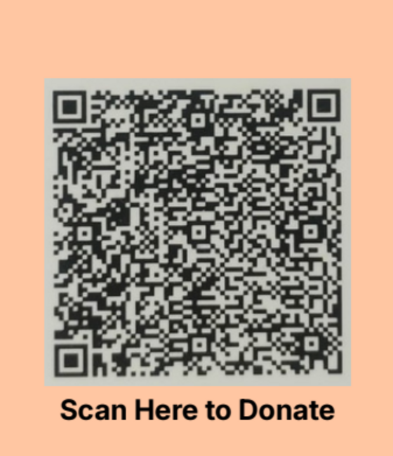 Scan here to donate to Golden Future